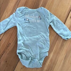 Cloud Island Blue Bodysuit Soft Cotton Long-Sleeved